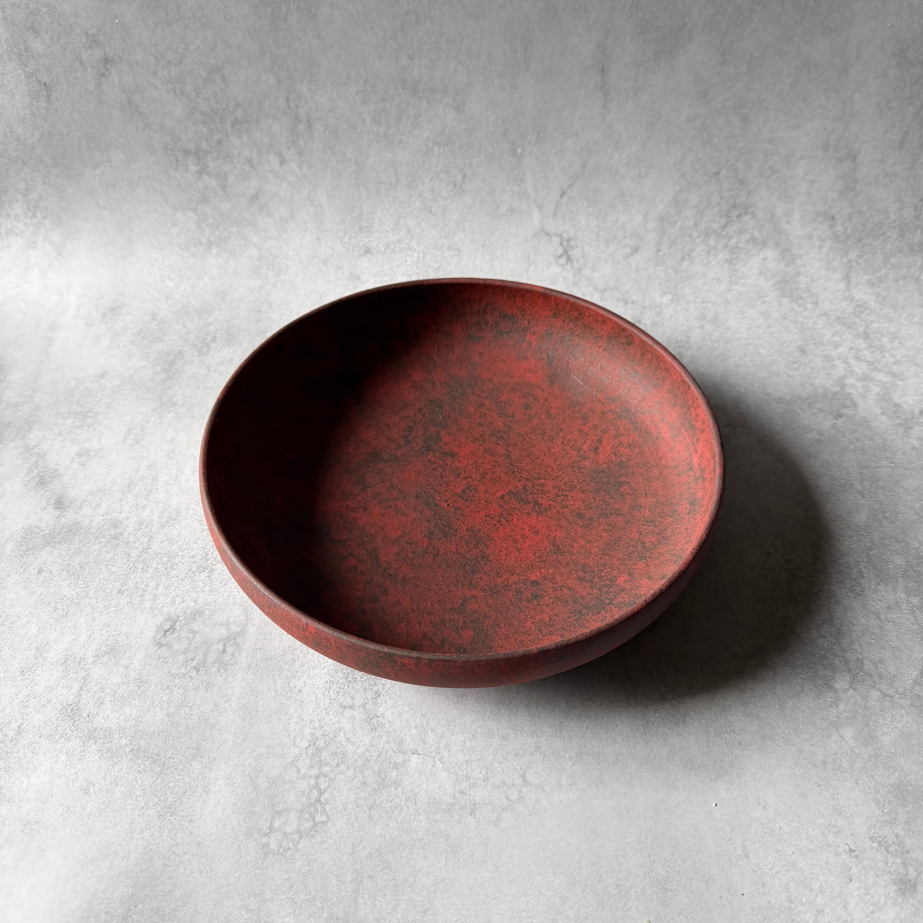 7寸鉢　赤