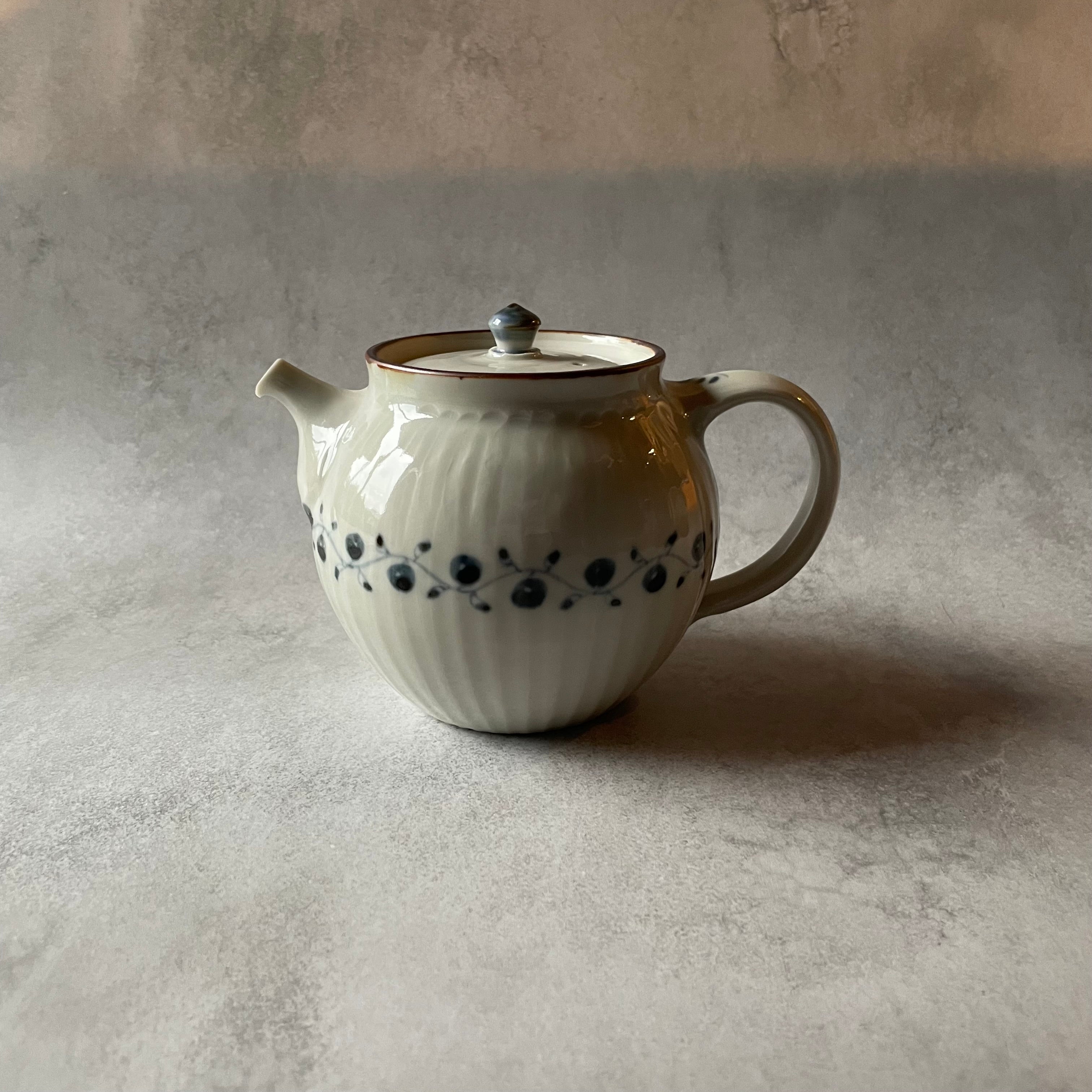 ポット　果実文