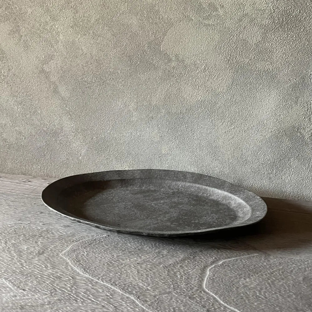 オーバル皿 (黒)