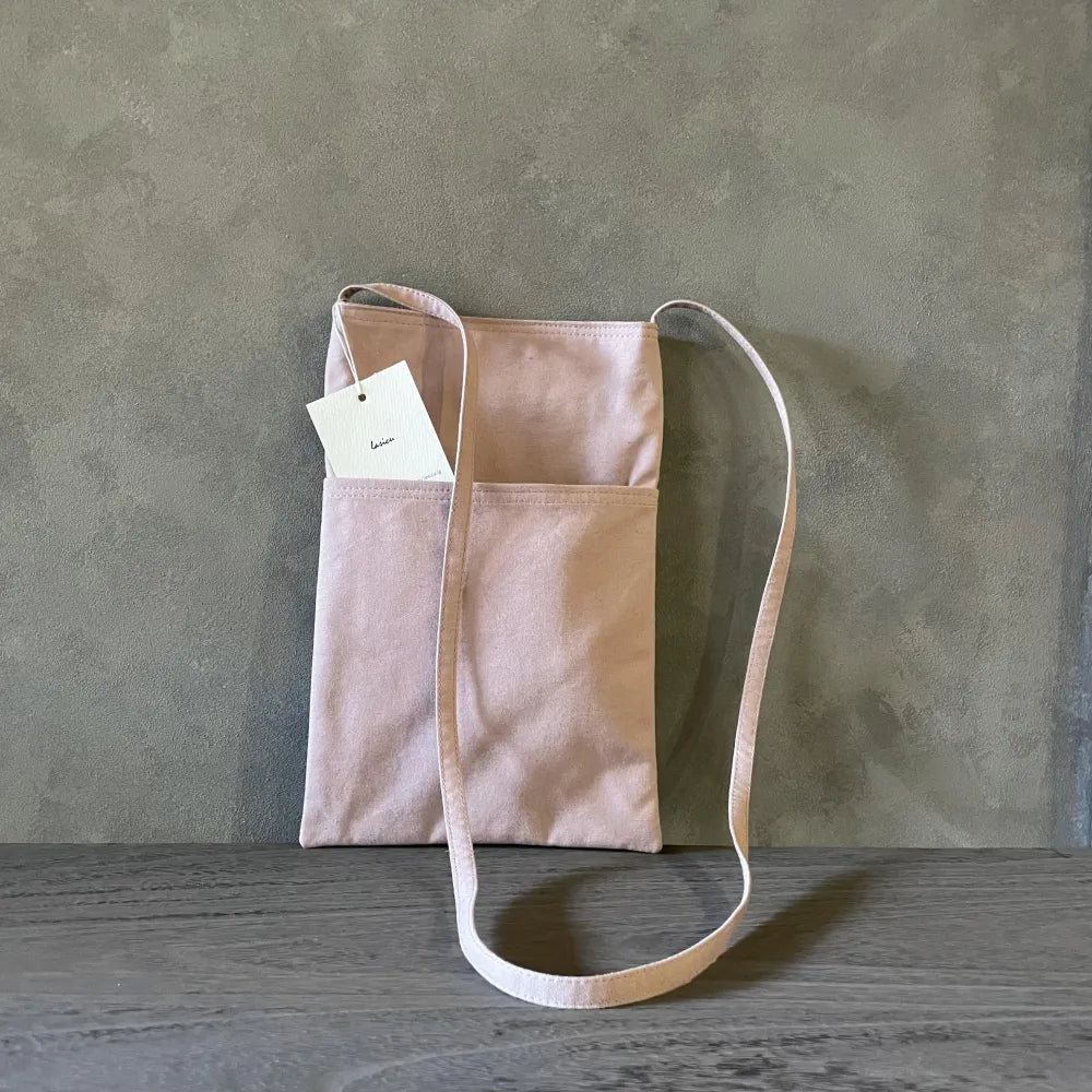 flat bag(smoke pink)