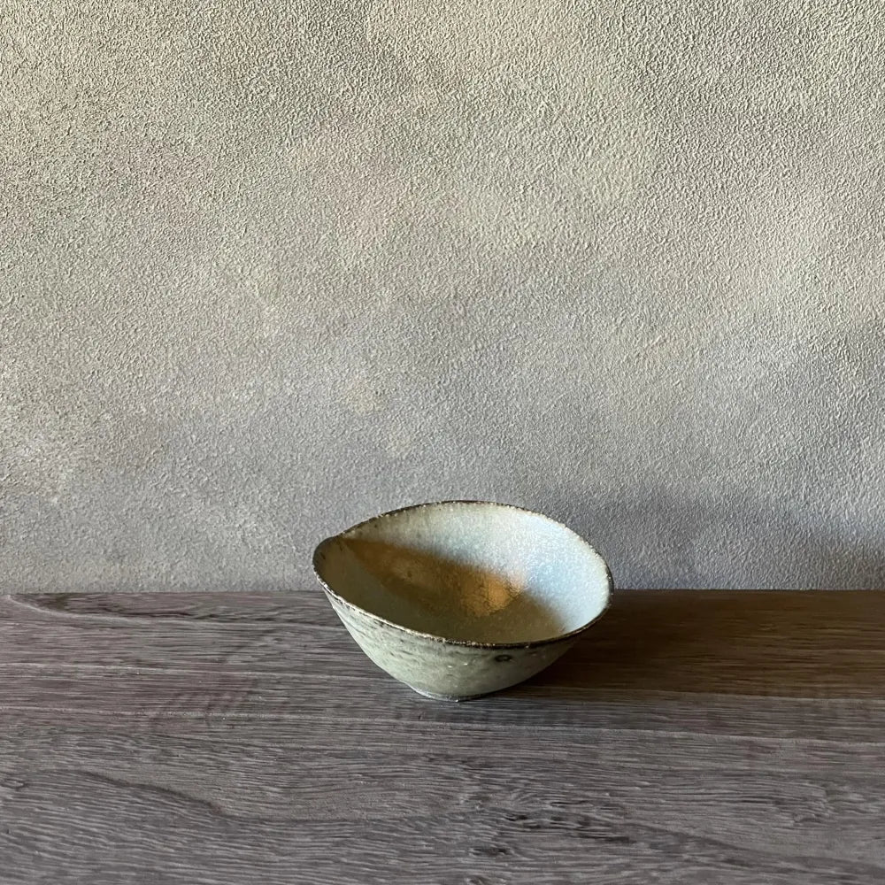 灰釉しずく豆鉢