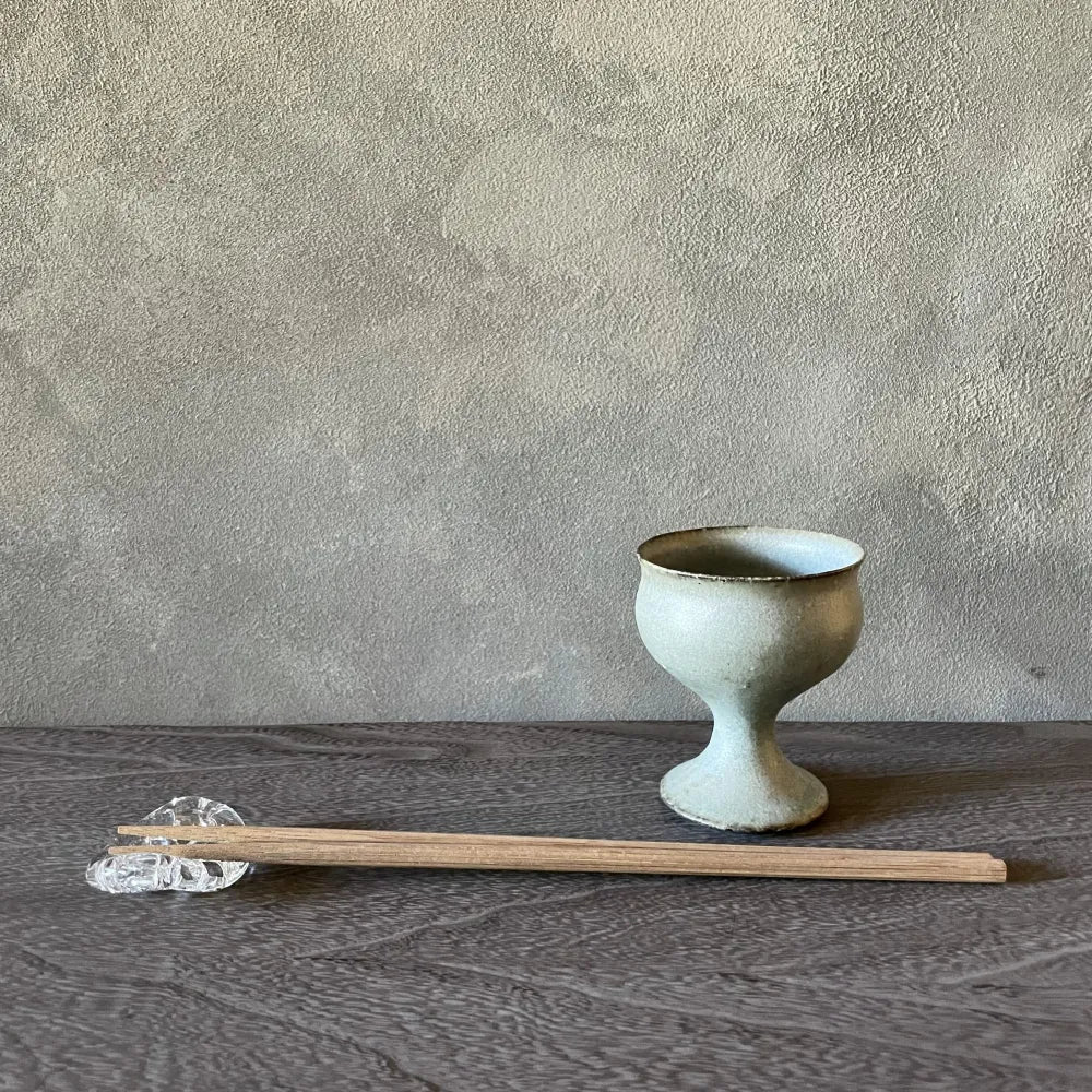灰釉高杯