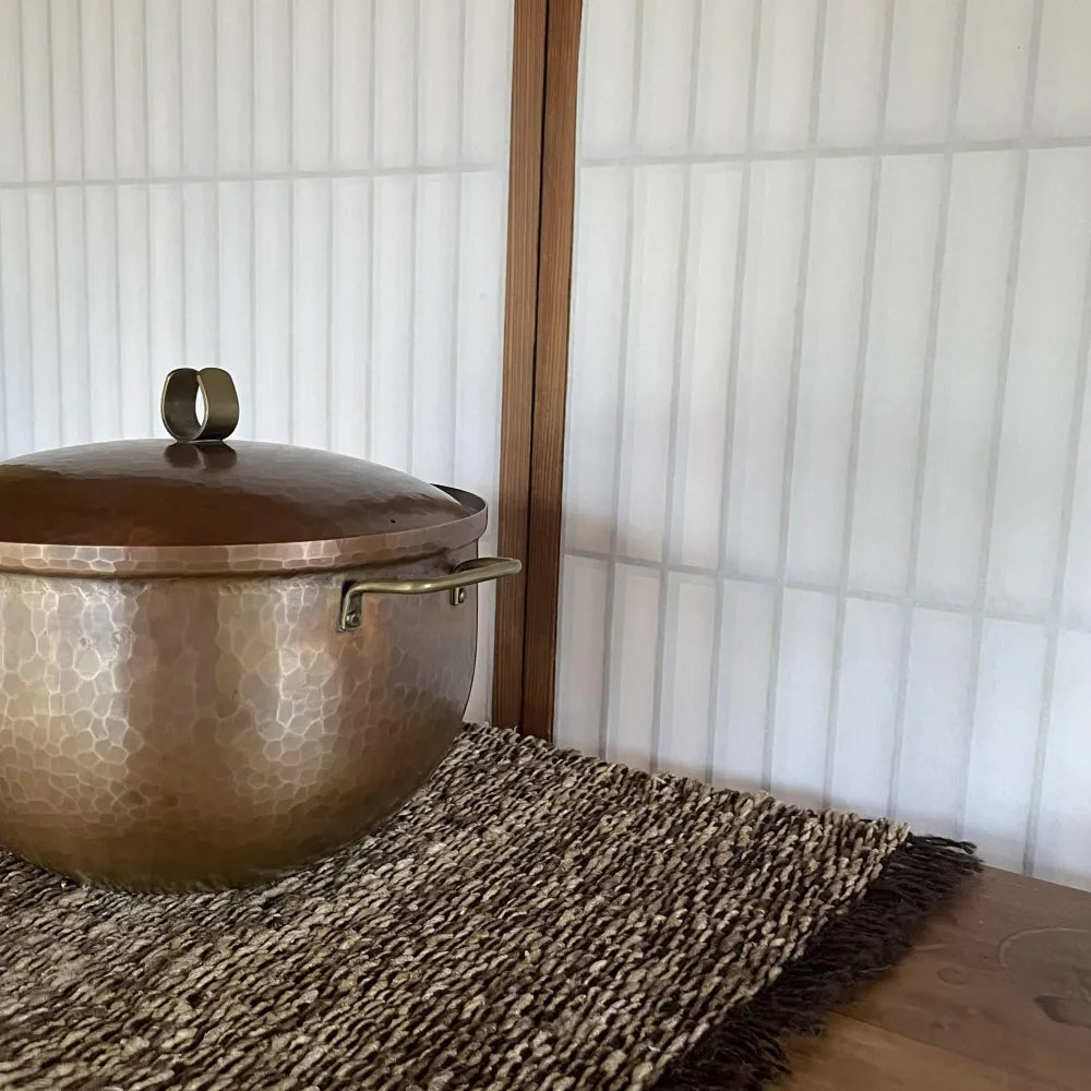 茶ウール×タッサーシルク（中）