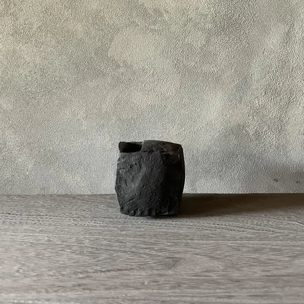 花器　四角（黒）