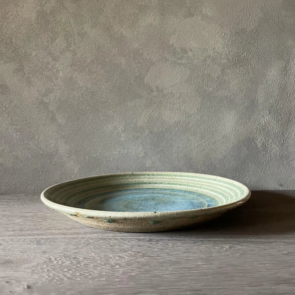 みかん灰釉　8寸皿