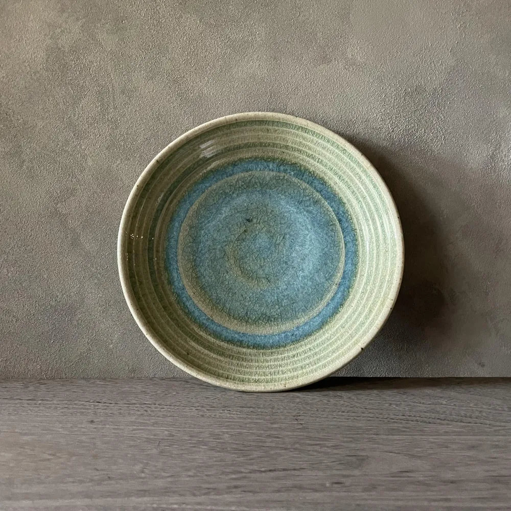 みかん灰釉　8寸皿