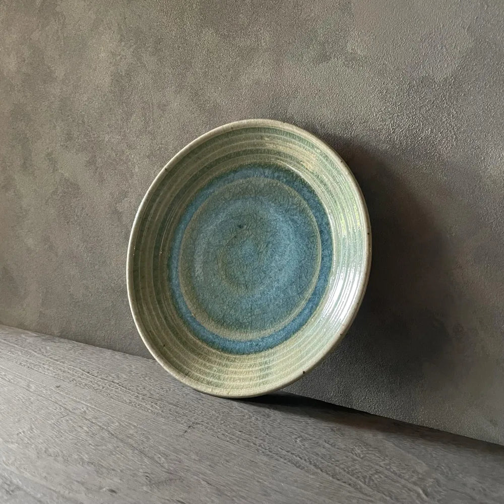 みかん灰釉　8寸皿