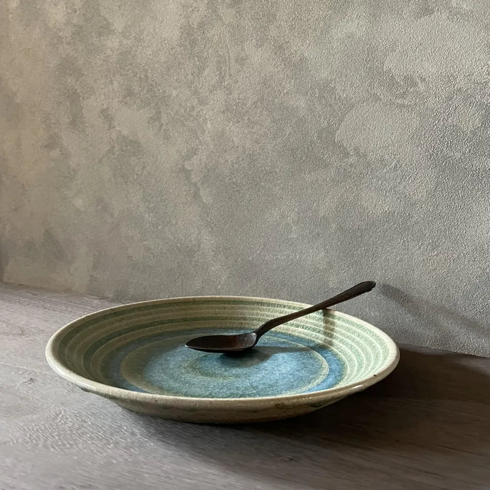 みかん灰釉　8寸皿