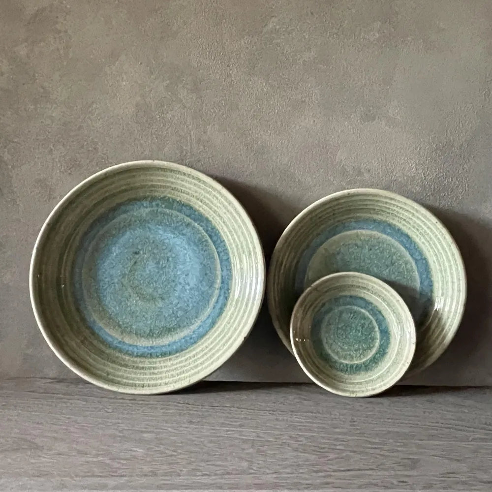 みかん灰釉　8寸皿