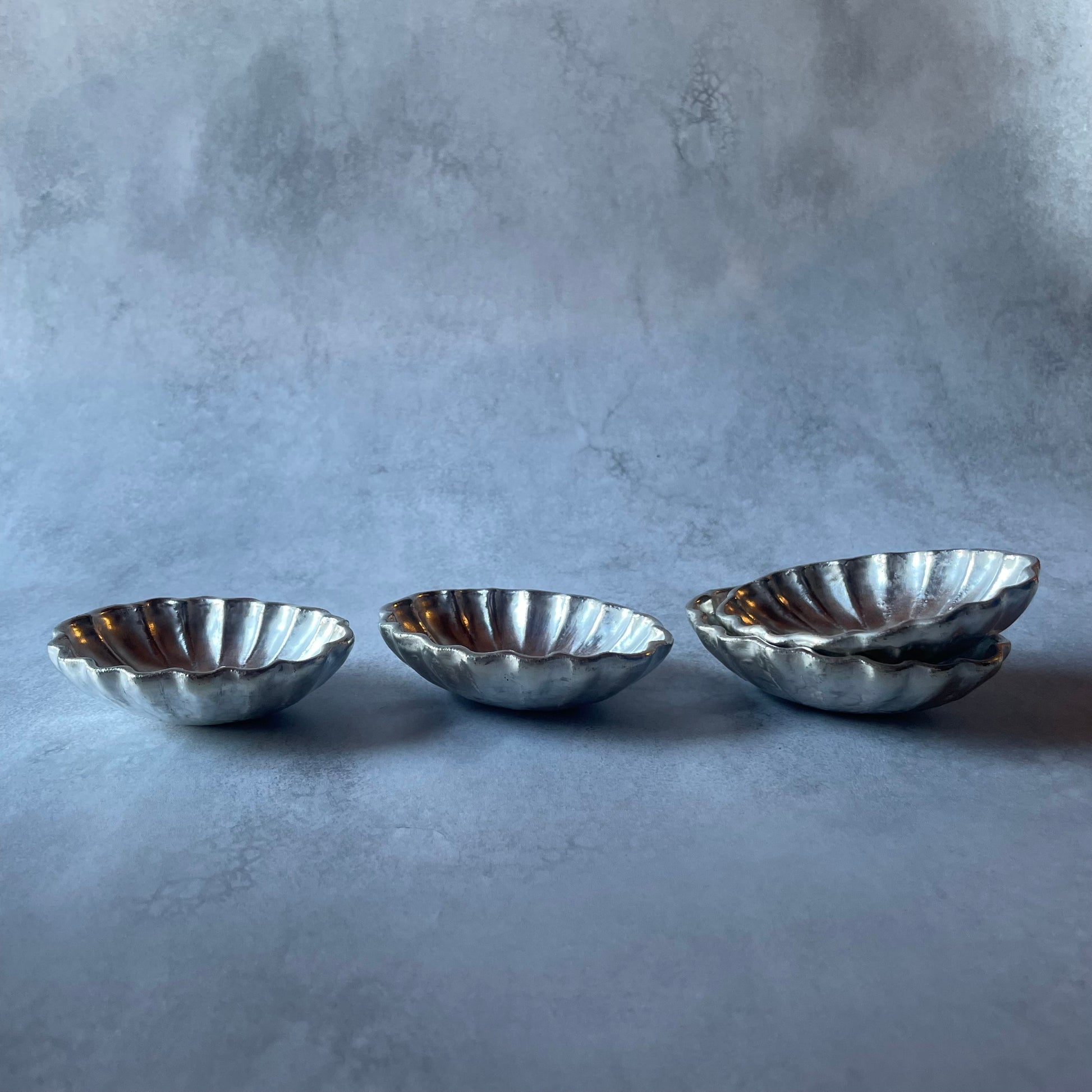 オーバル豆皿(シルバー)