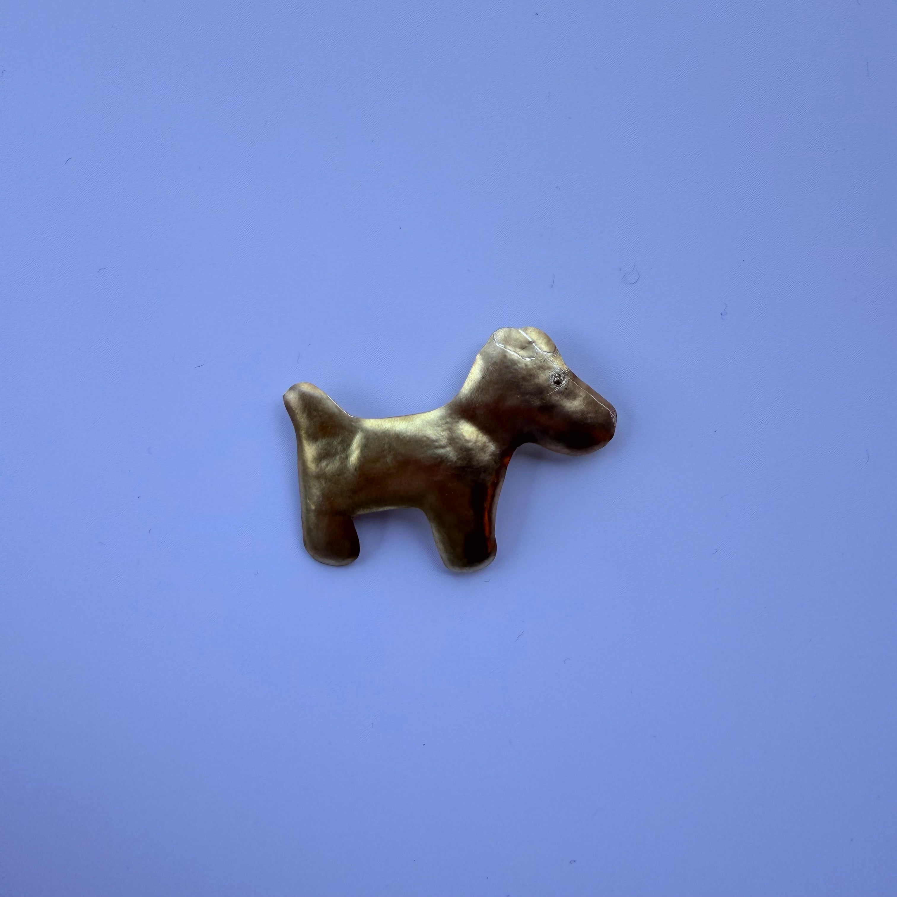 antique dog ブローチ