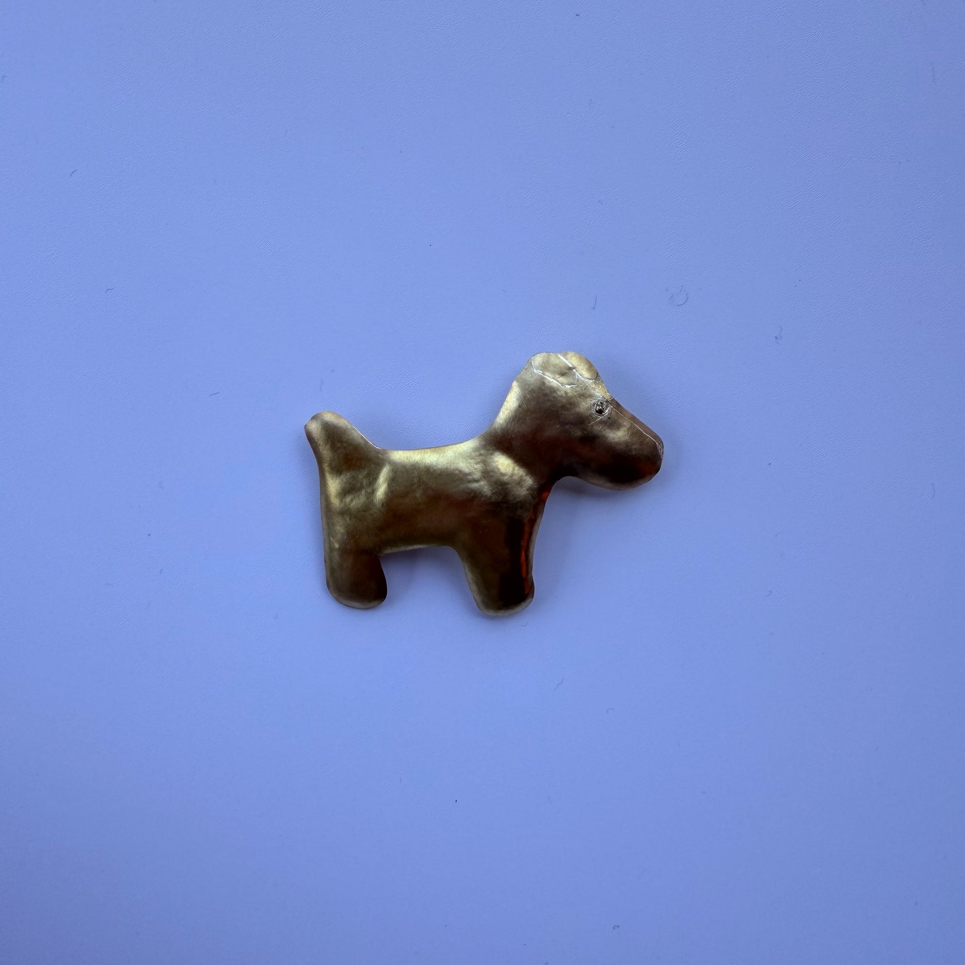 antique dog ブローチ