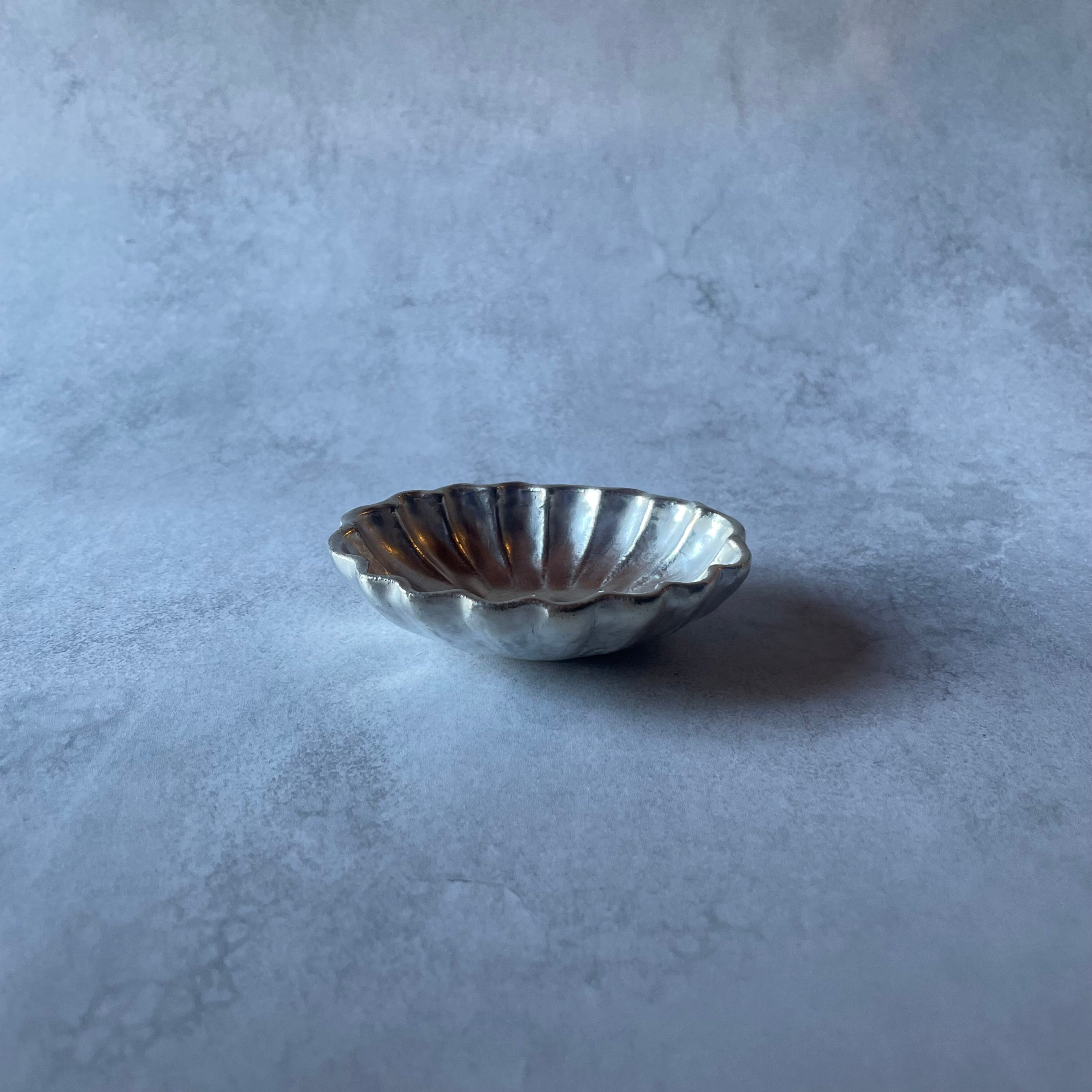 オーバル豆皿(シルバー)