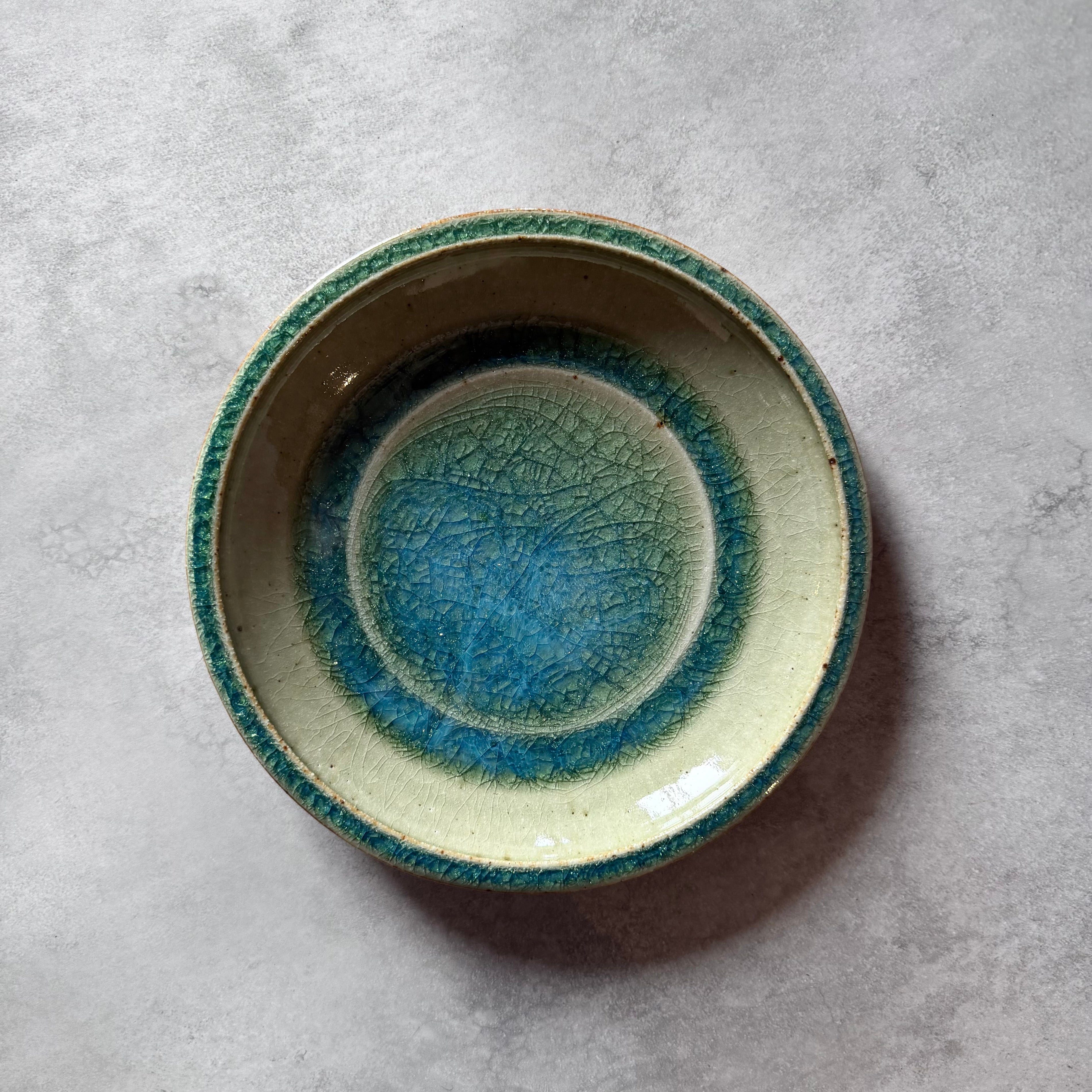 みかん灰釉　皿　(直径23cm)