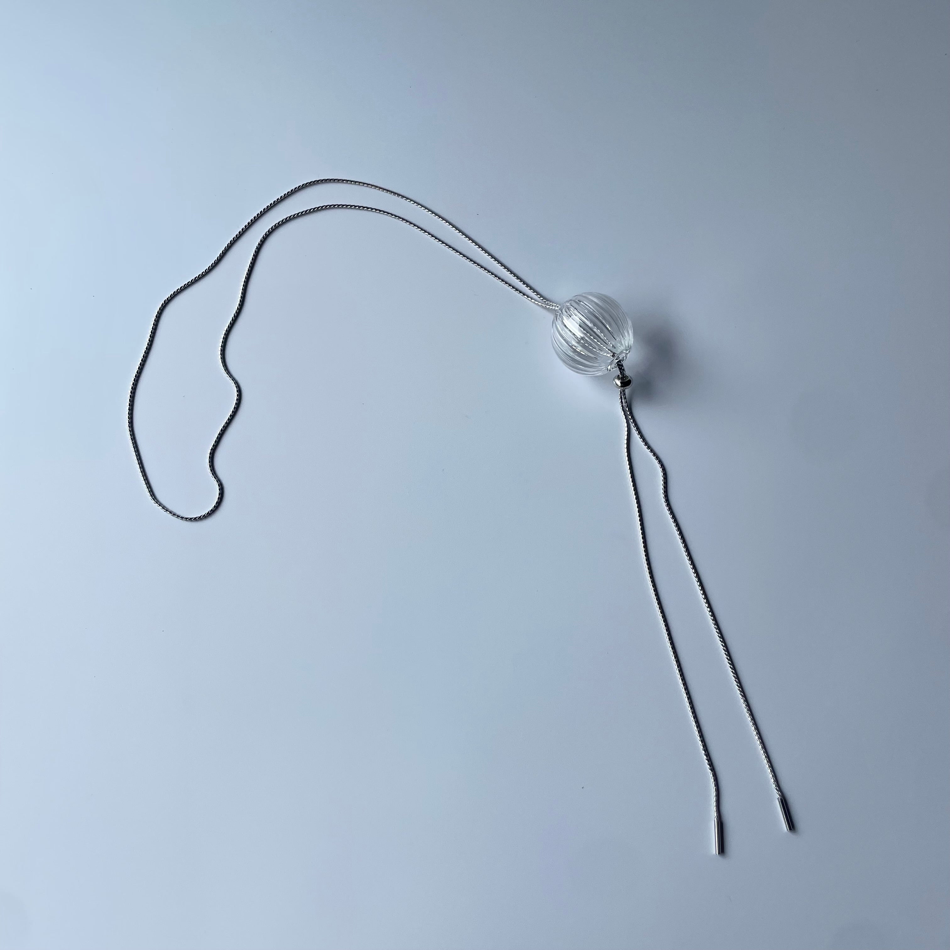 Sphere Slit Long Necklace