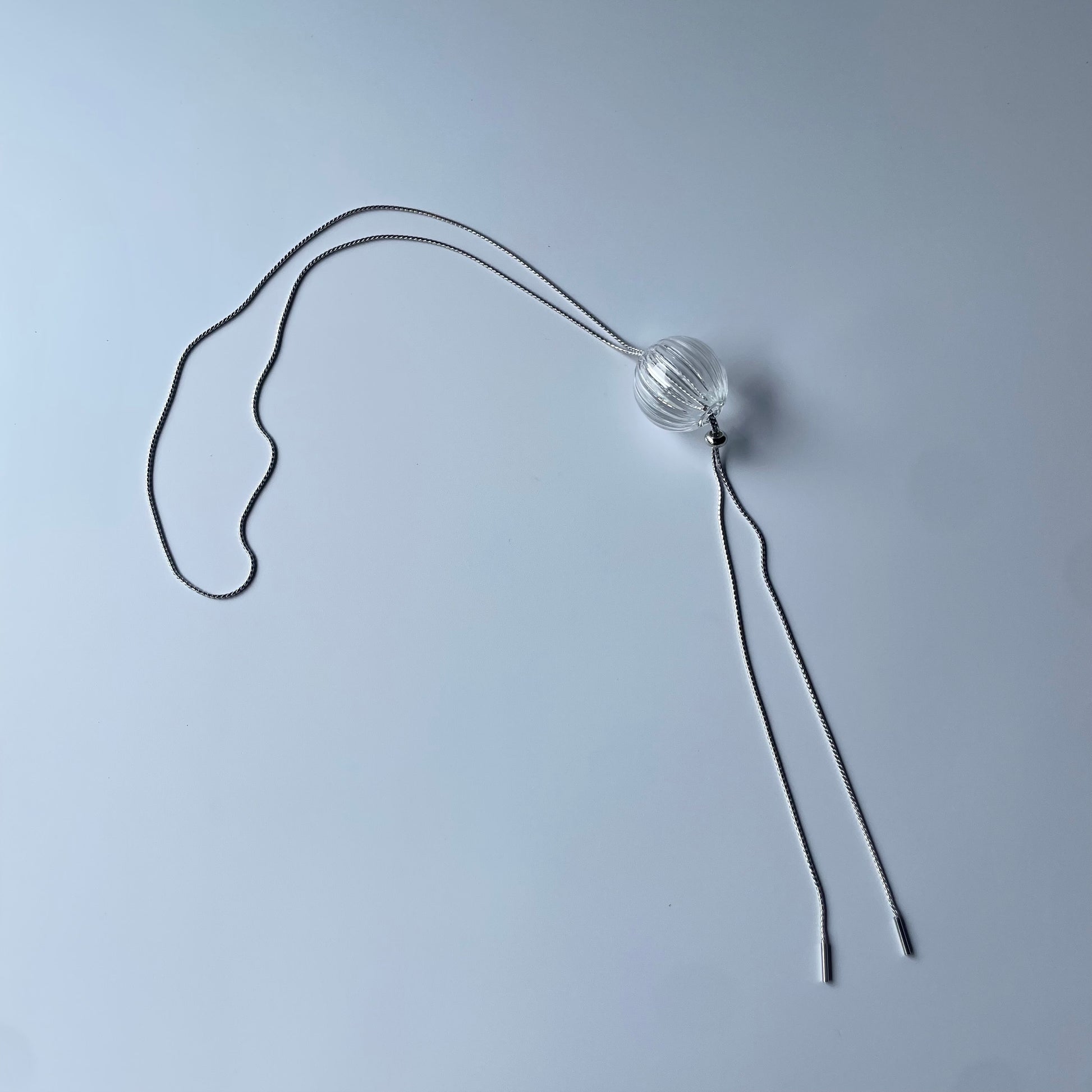 Sphere Slit Long Necklace