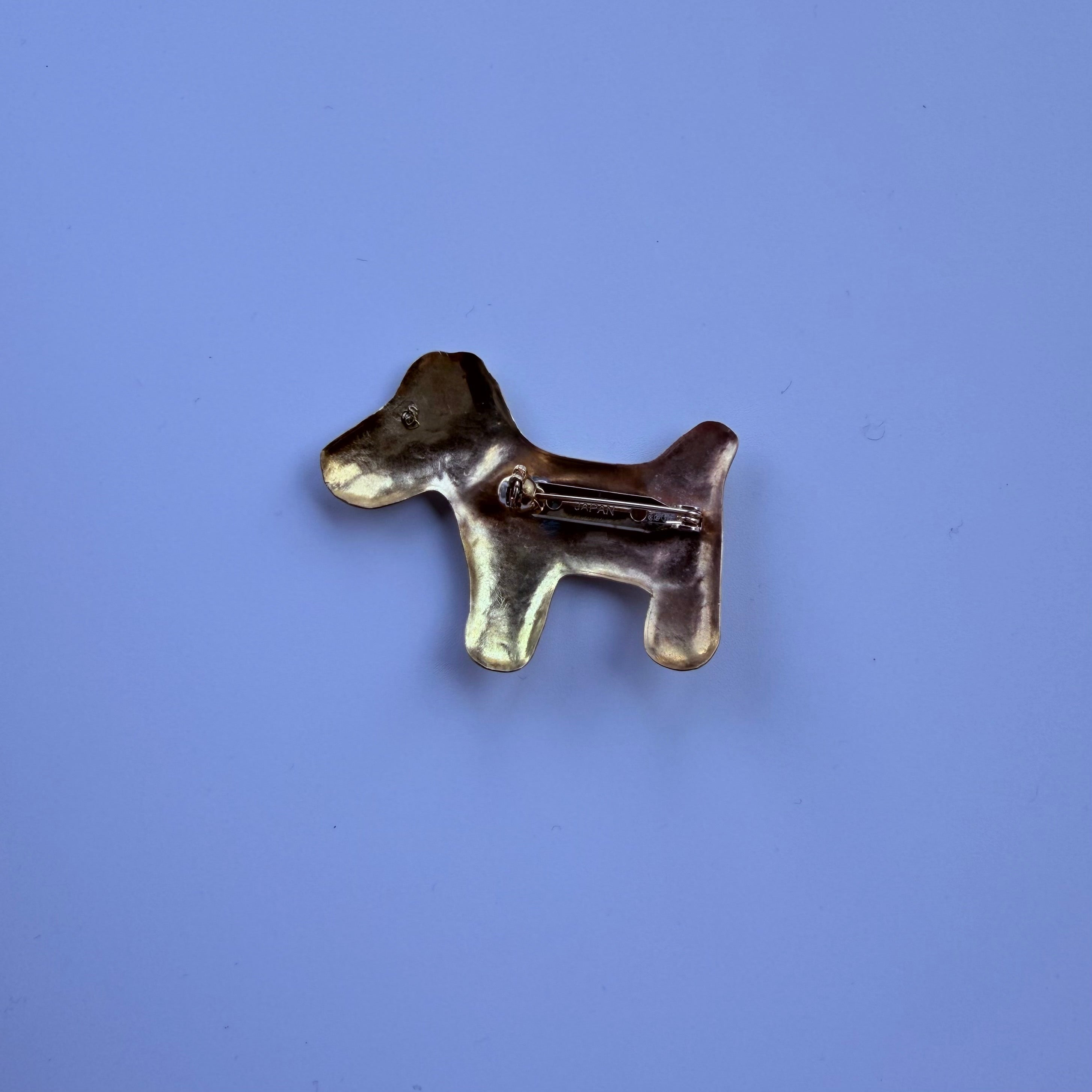 antique dog ブローチ
