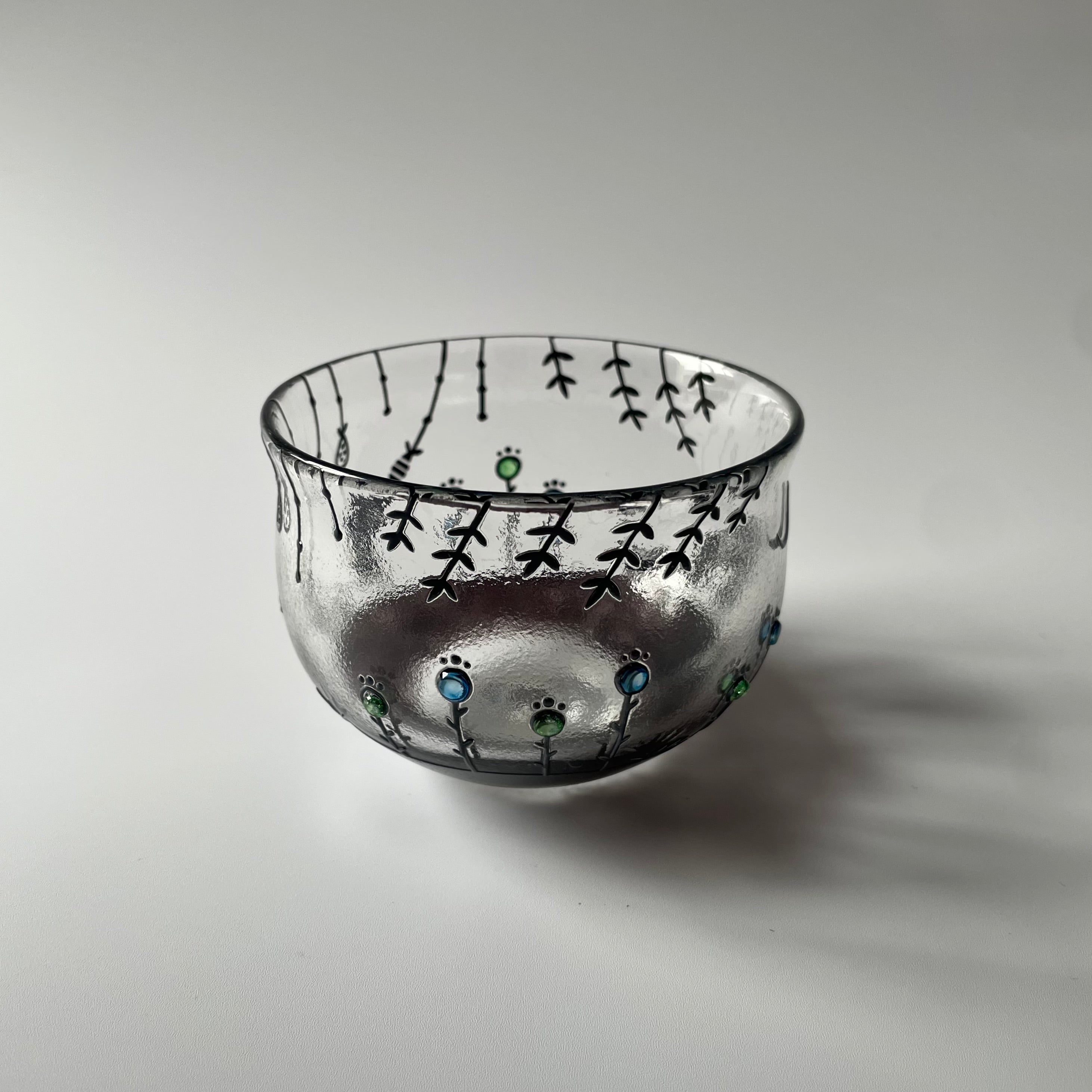 月夜のグラス　猫　3