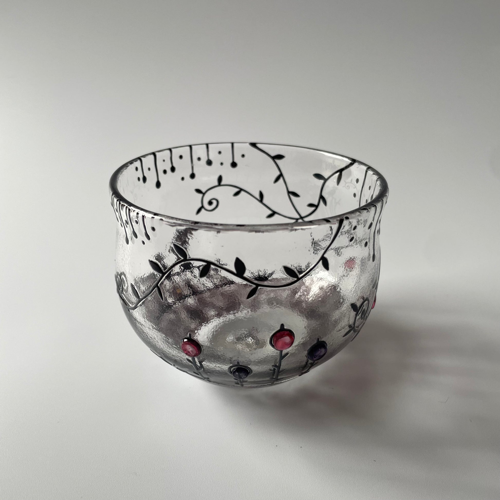 月夜のグラス　猫　1