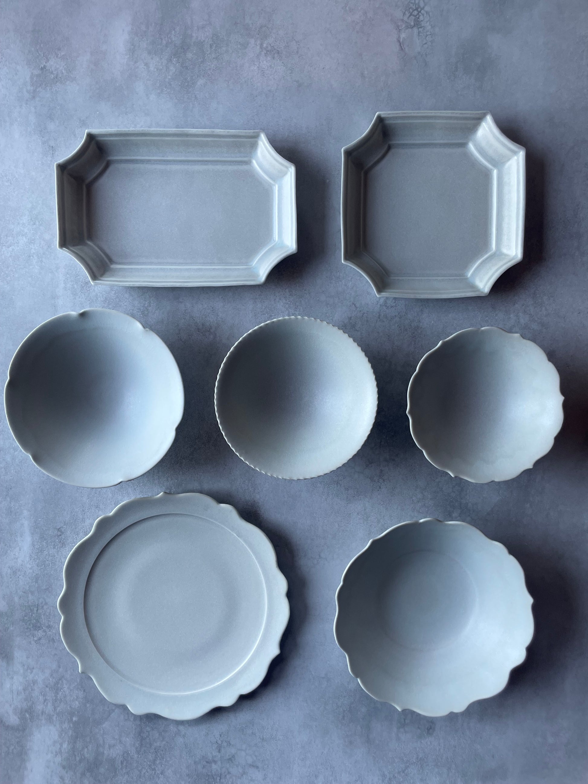 稜花 7寸 平皿 ミスト – tsudoi Online Store