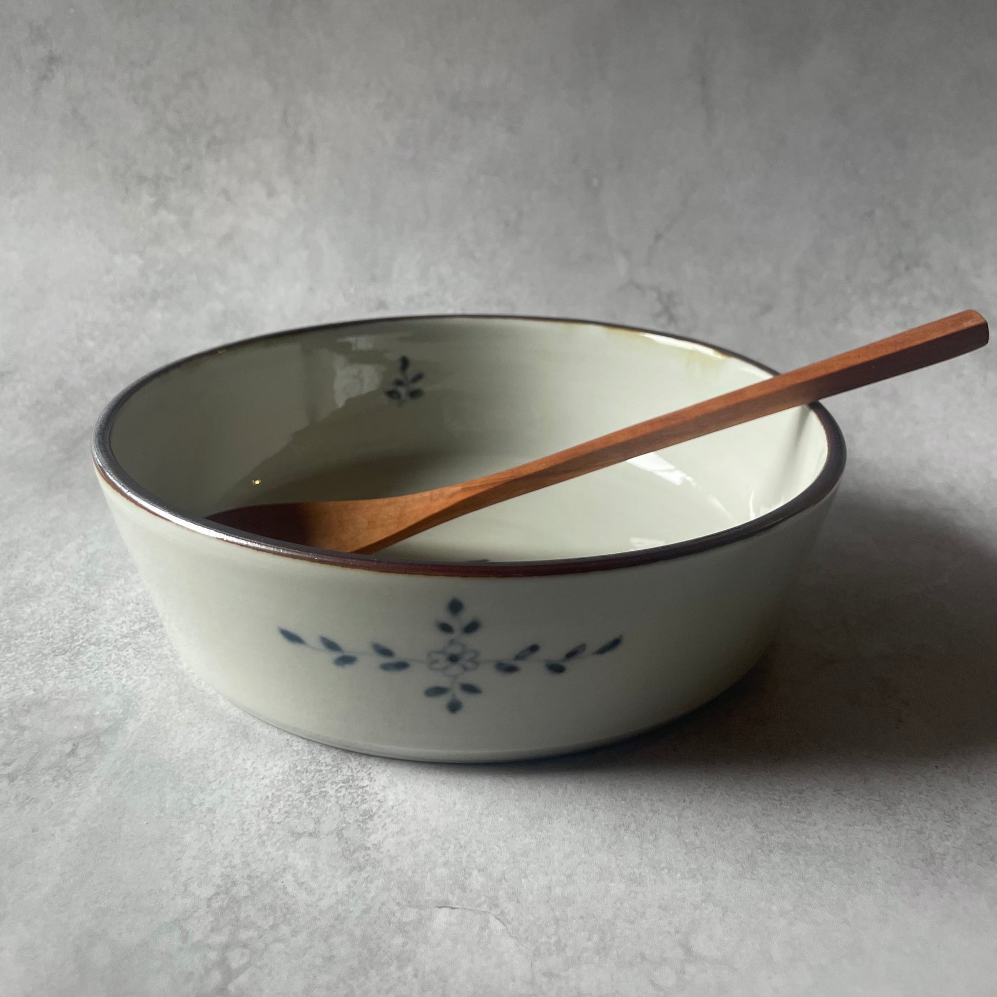 染付　切立　花十字