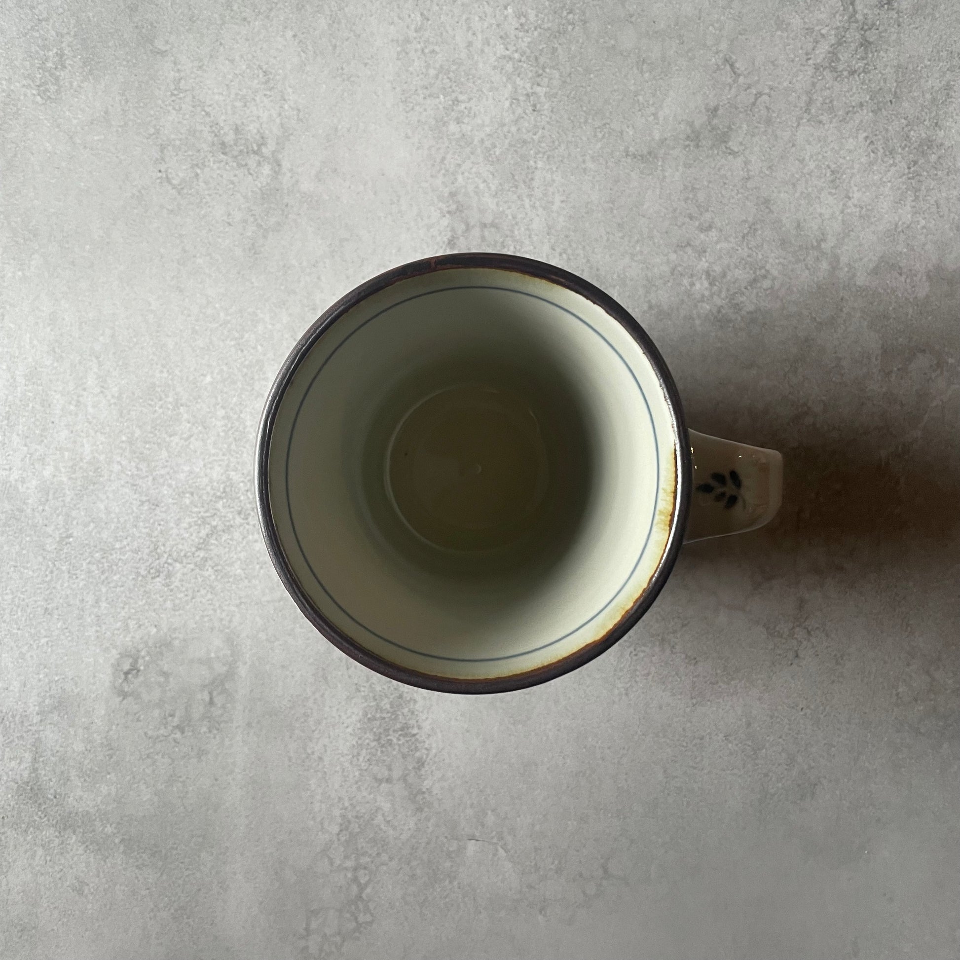 染付マグ　花十字