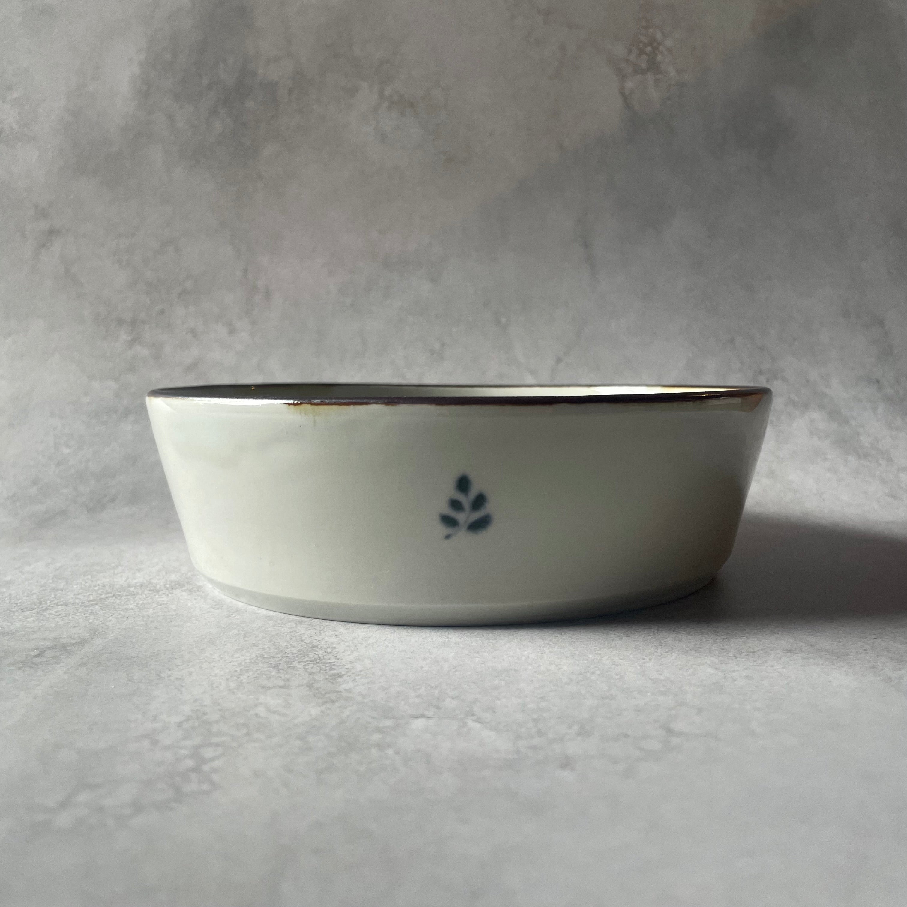 染付　切立　花十字