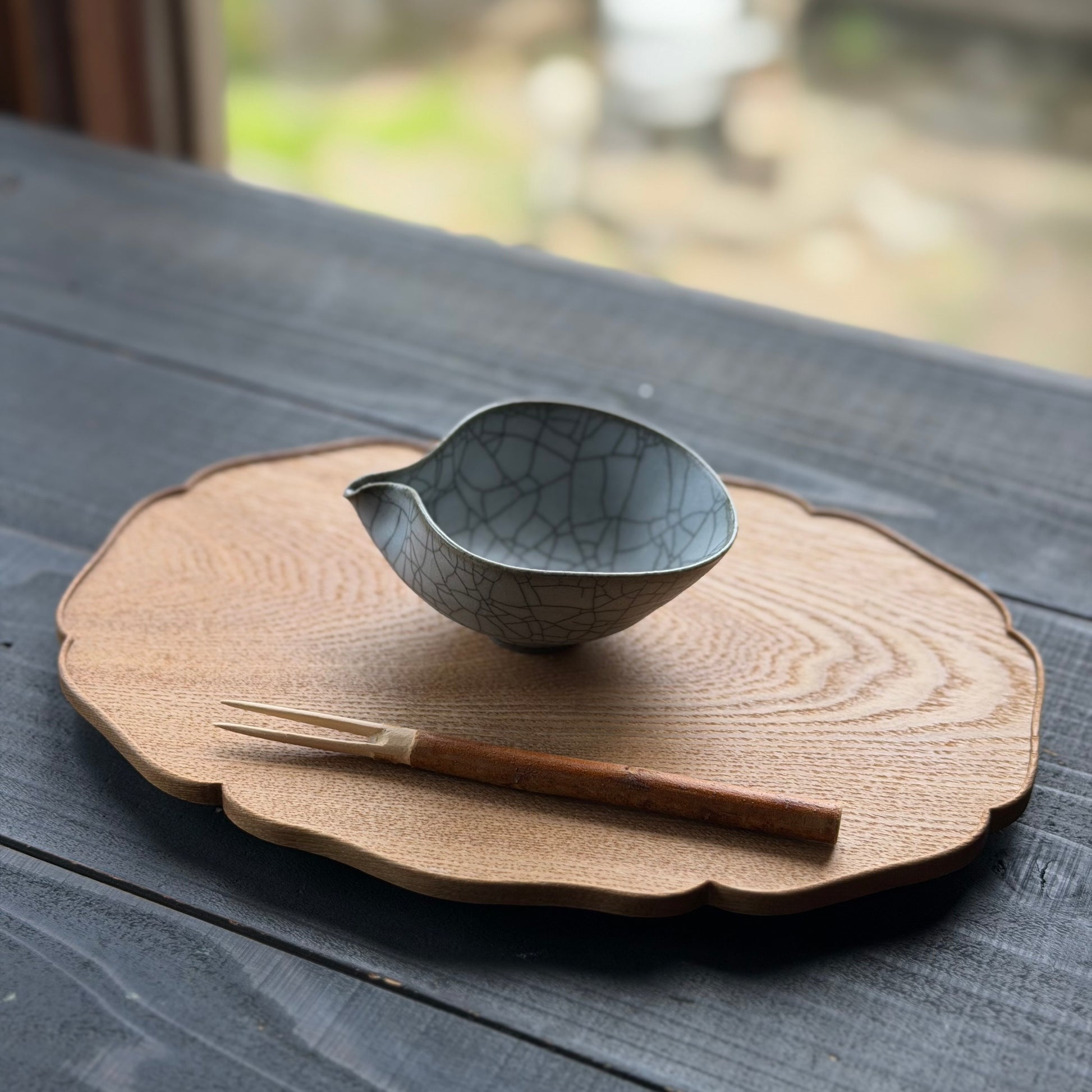 炭入り　片口　豆鉢