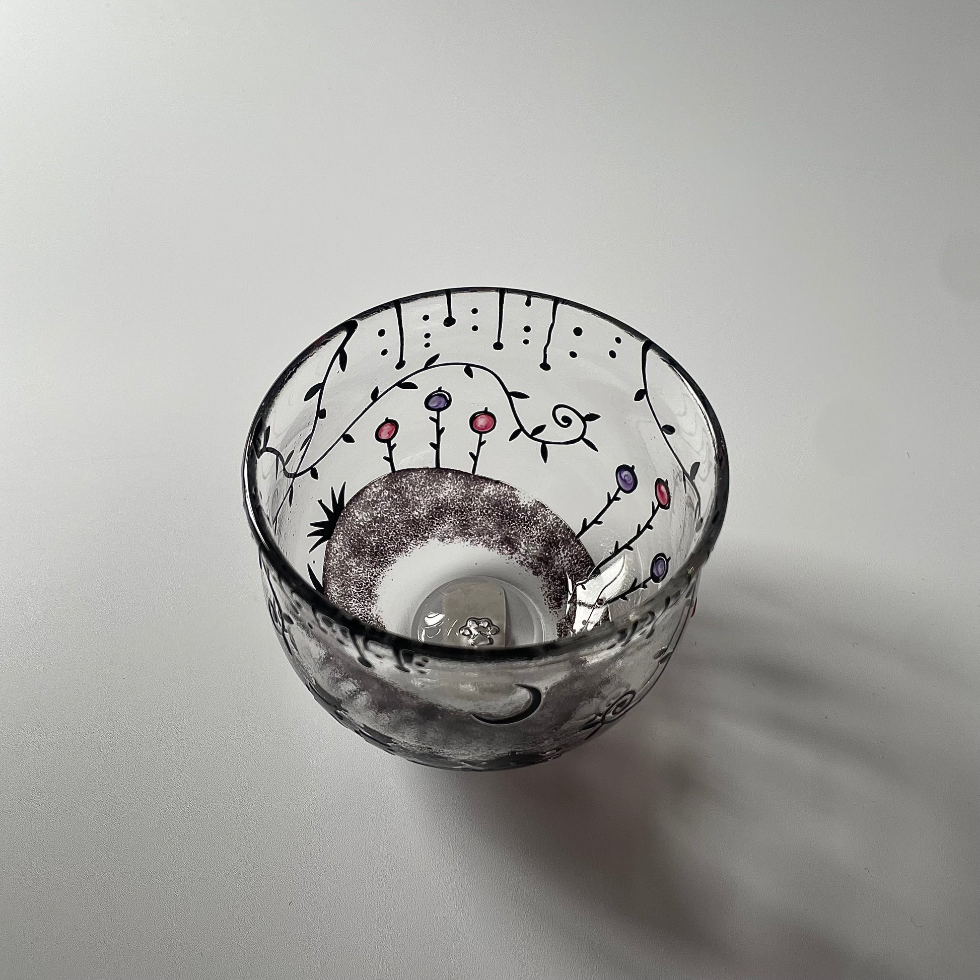 月夜のグラス　猫　1