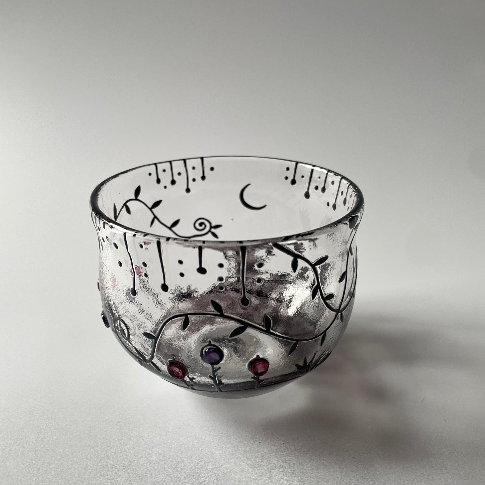 月夜のグラス　猫　1