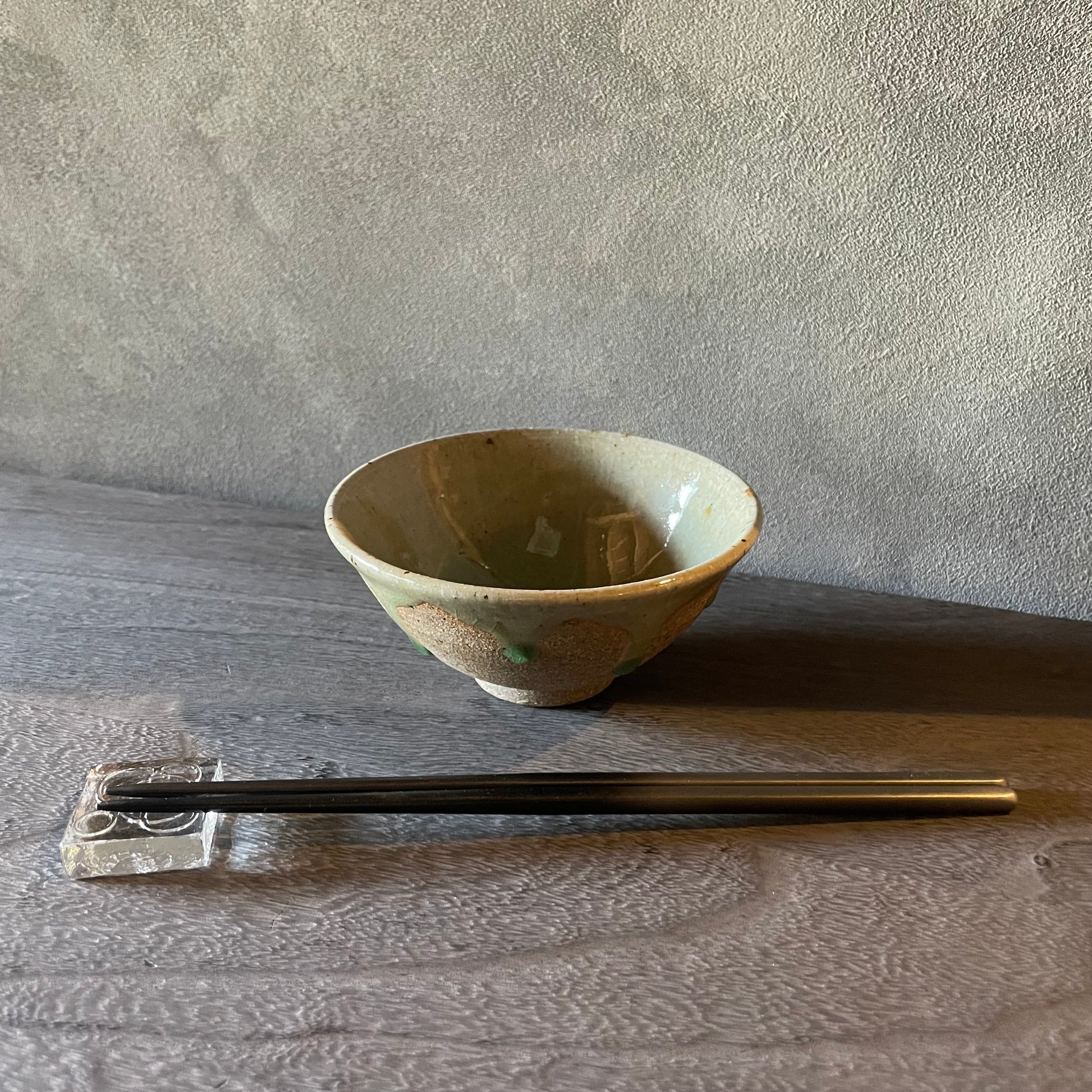 みかん灰釉　飯碗