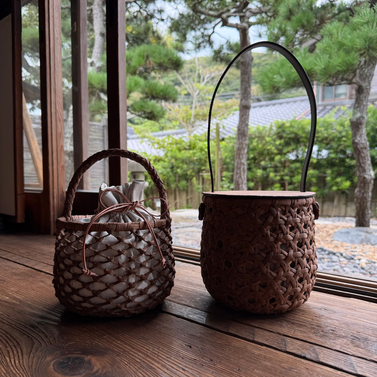 差し六つ目　レザーワンハンドル