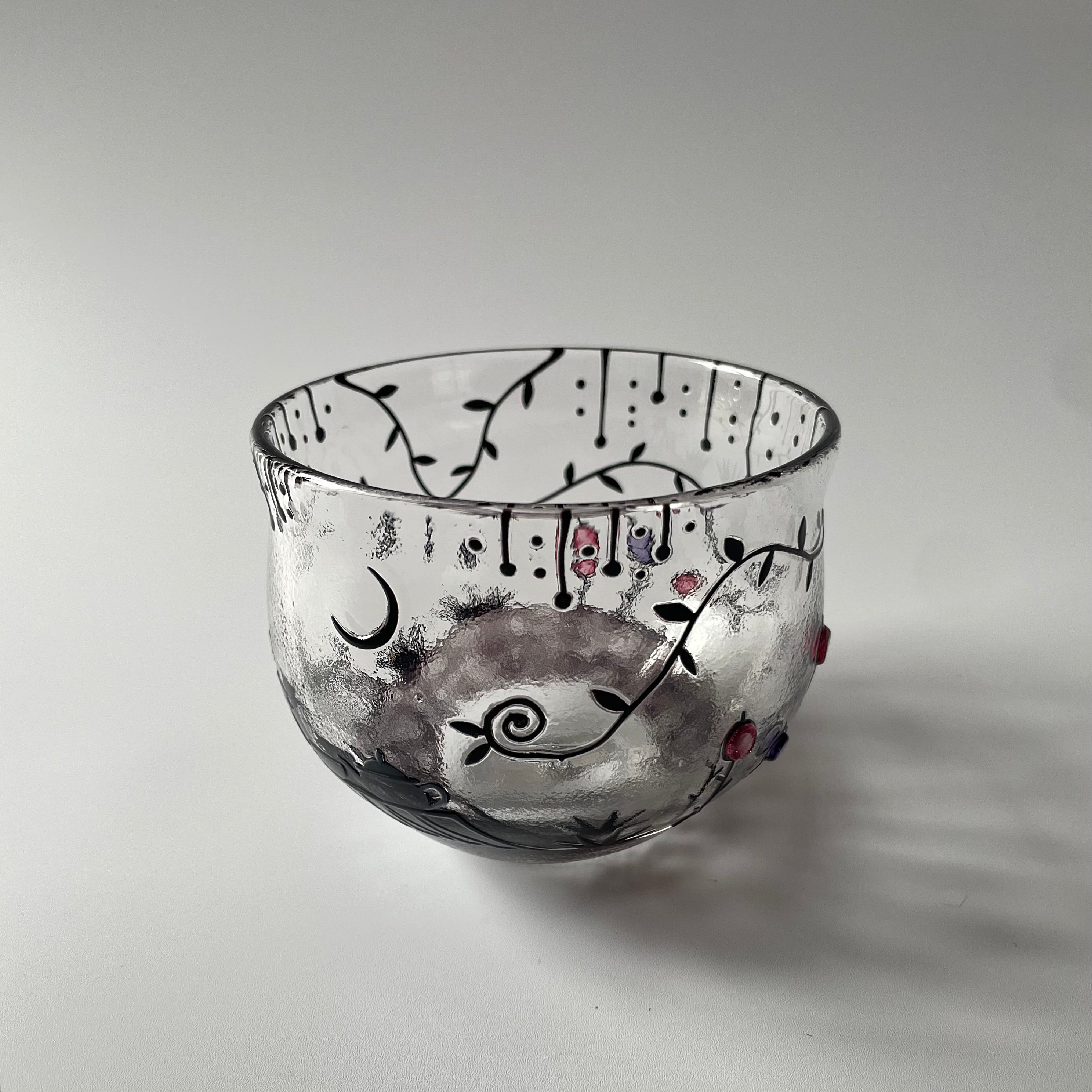 月夜のグラス　猫　1