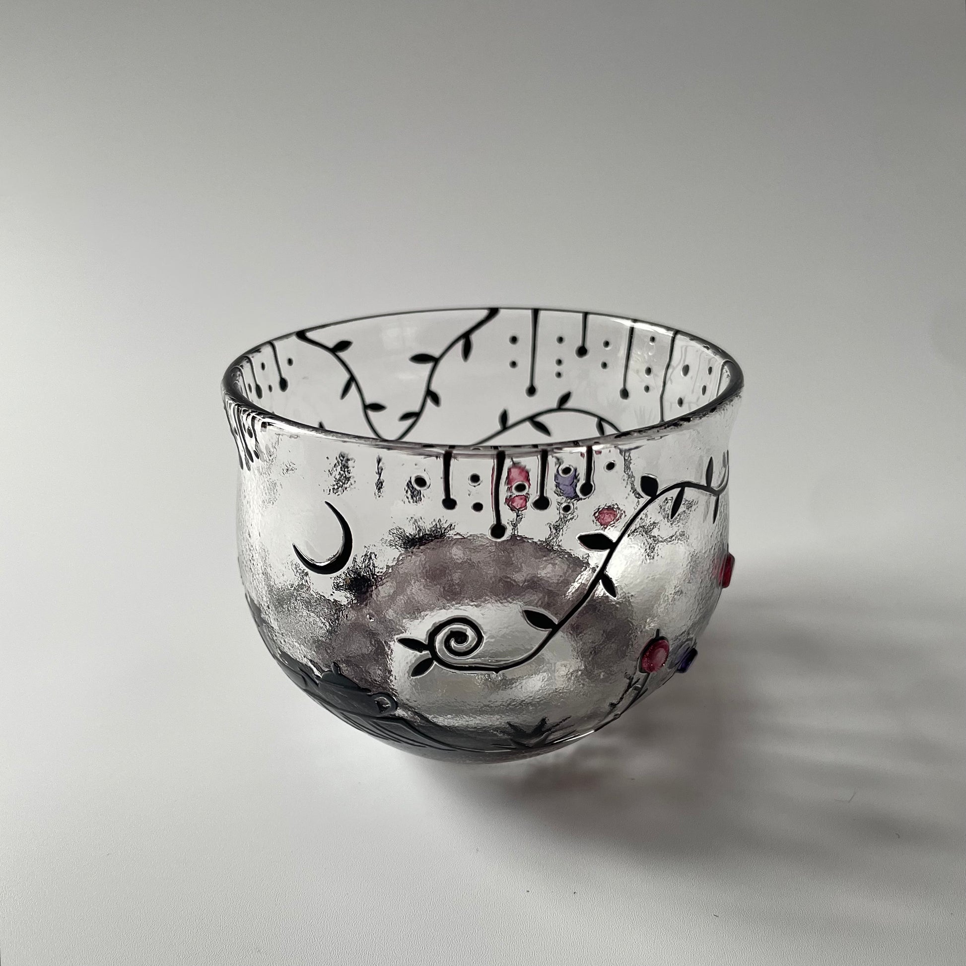 月夜のグラス　猫　1