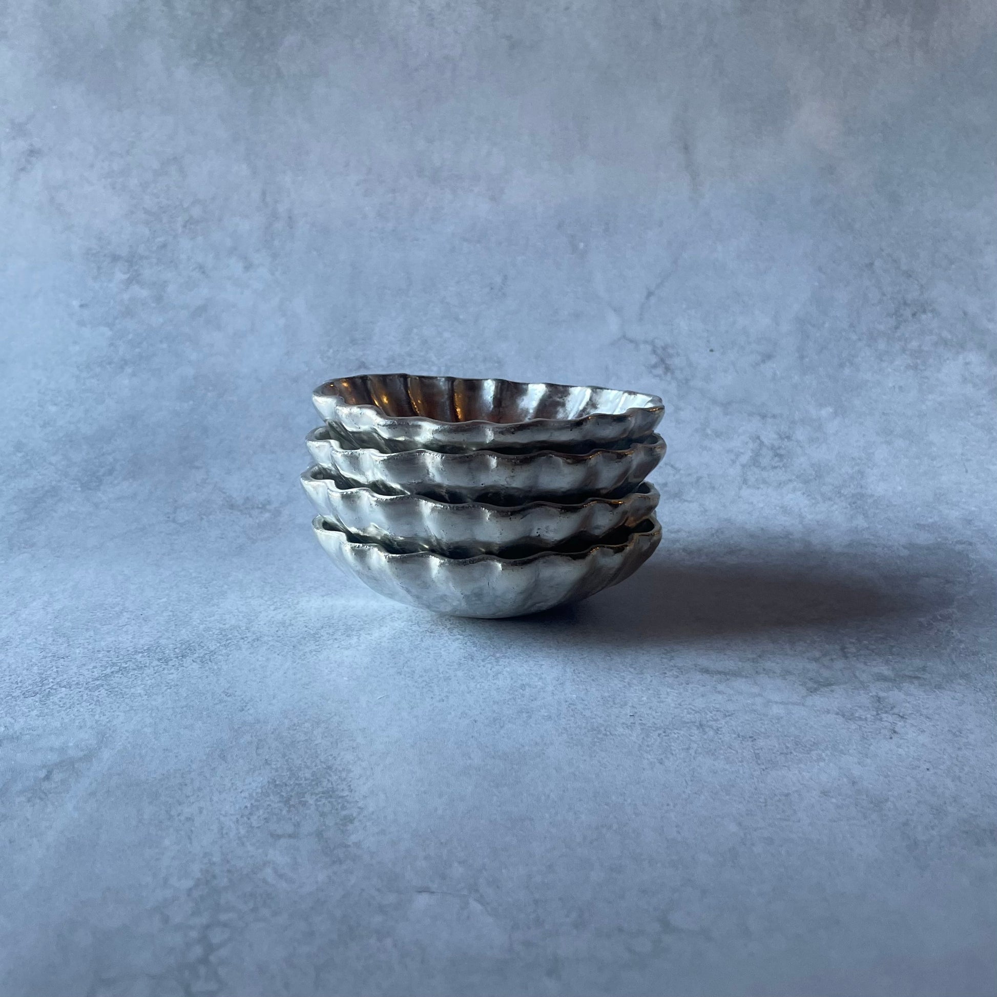 オーバル豆皿(シルバー)