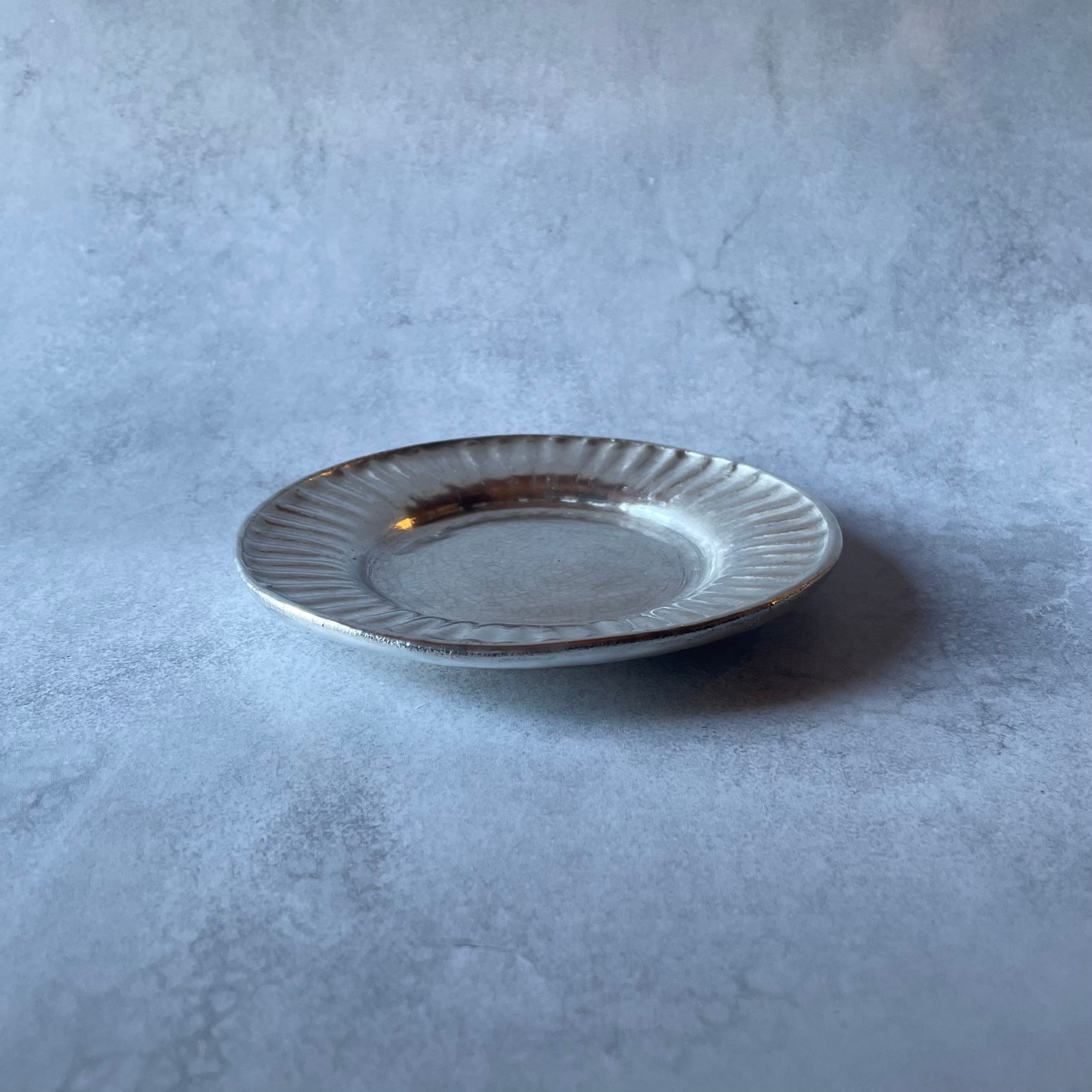 リム皿(シルバー)