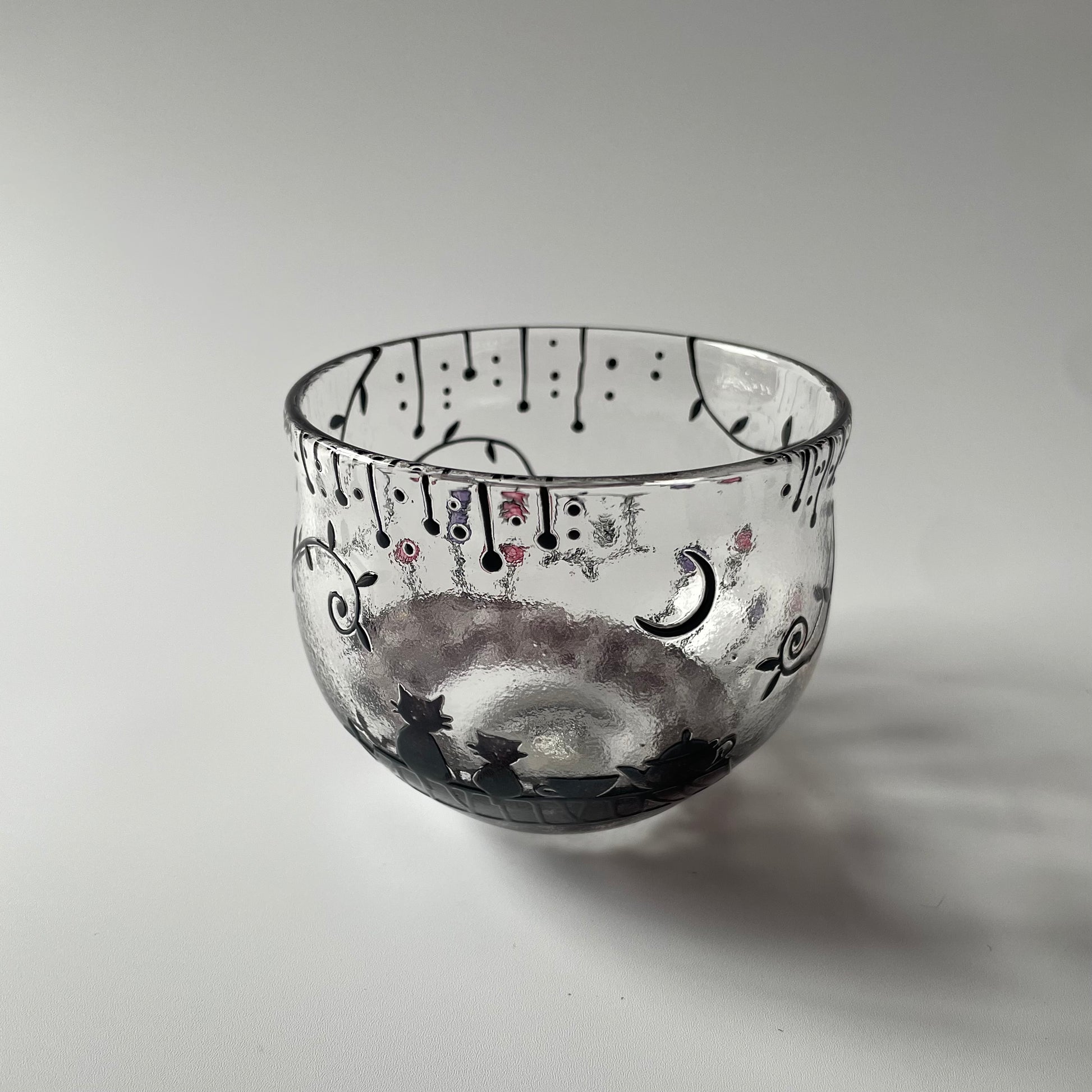 月夜のグラス　猫　1