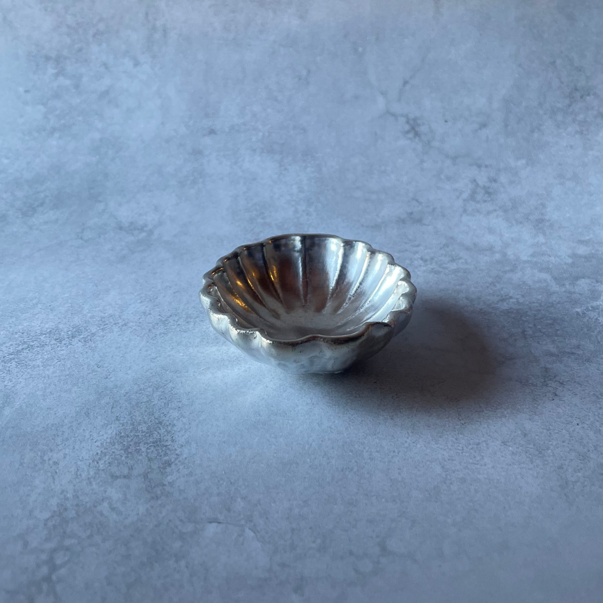 オーバル豆皿(シルバー)